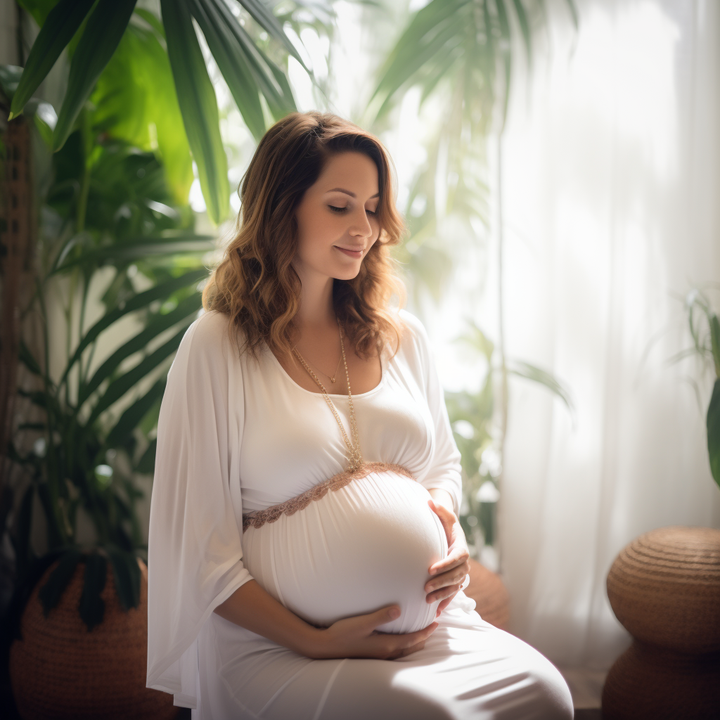 Nutrirme mujer embarazada feliz meditacion programa online psicologia perinatal